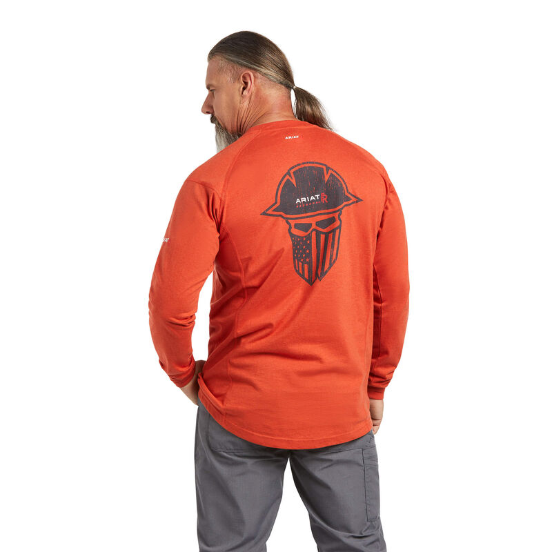 Ariat T-Shirts Herren - Fr Air Full Cover Graphic Orange ( AGBVT-1830 )